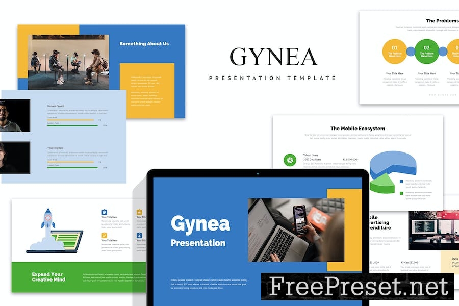 Gynea : Mobile Marketing Google Slides W8DYSZH