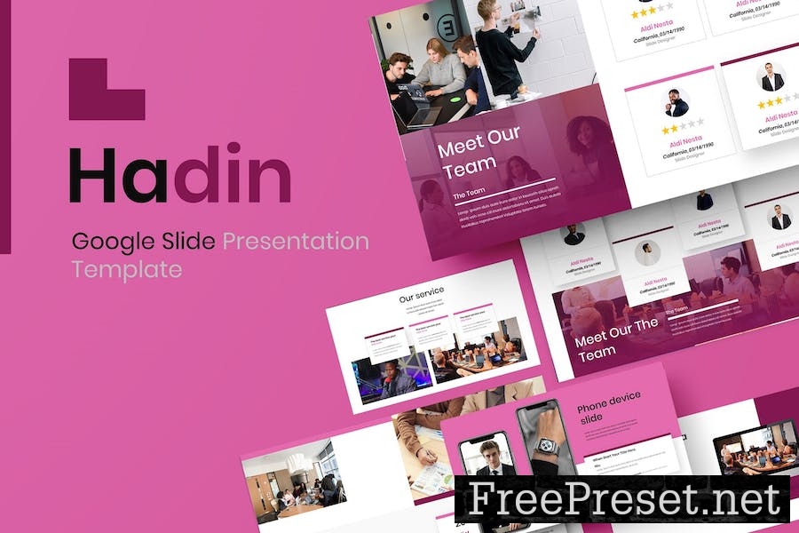 Hadin - Business Google Slide Template 57FVSVA