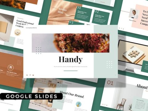 Handy - Clean Project Business Google Slides SH743YK