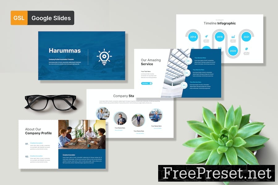 Harummas Business Google Slides Template 5R2RUD6