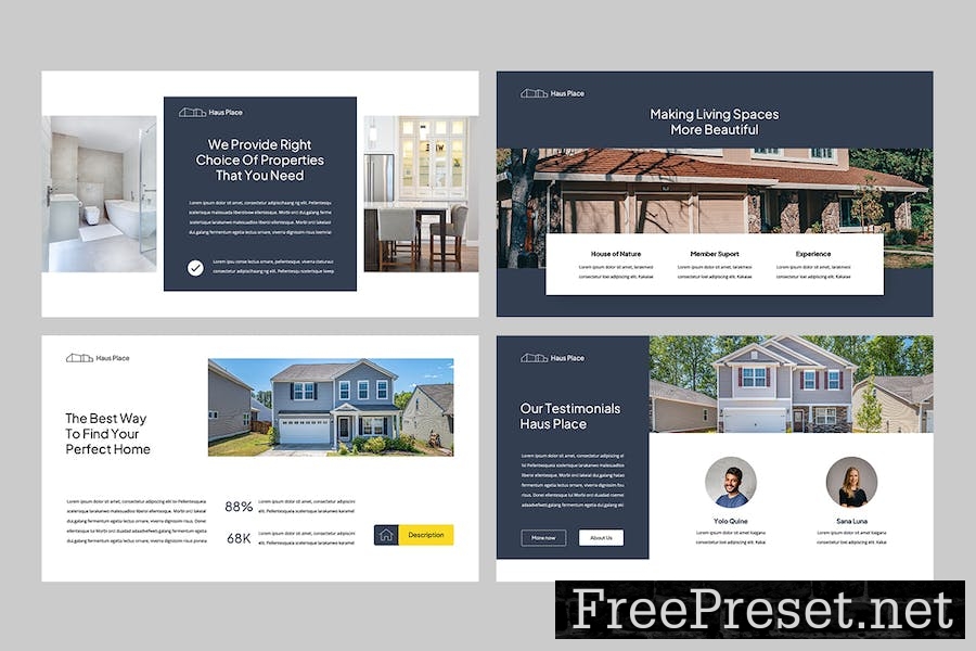 HAUS - Real Estate Google Slides Template SYFX8GP