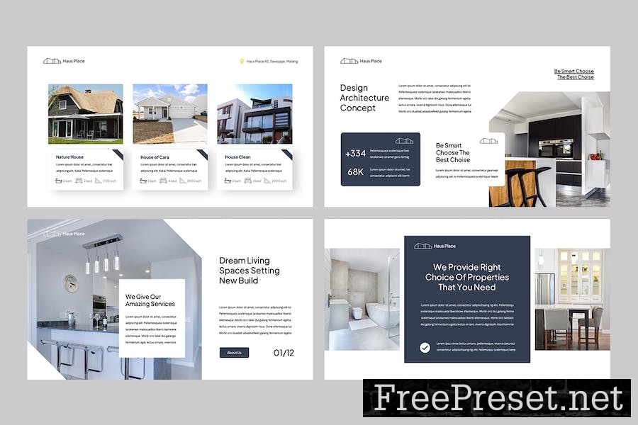 HAUS - Real Estate Google Slides Template SYFX8GP