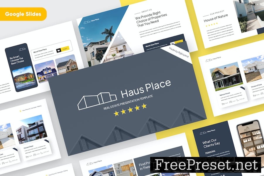 HAUS - Real Estate Google Slides Template SYFX8GP