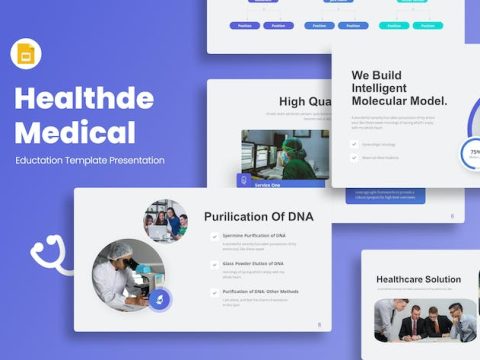 Healthde Medical Blue Modern Medical Google Slides U5GSQF5