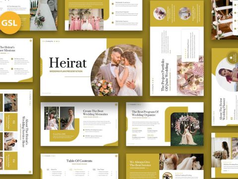 Heirat - Wedding Plan Google Slides JB38XGF