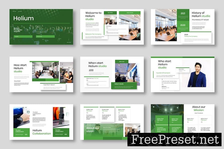 Helium - Business Google Slide Template XFMVCF6