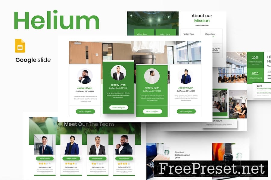 Helium - Business Google Slide Template XFMVCF6