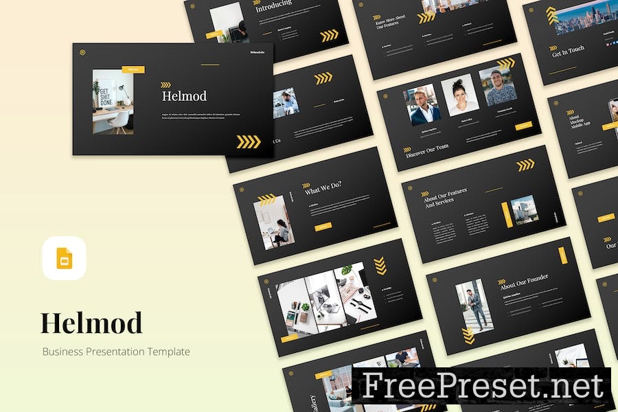 Helmod - Business Google Slides Template ZPGBWYW