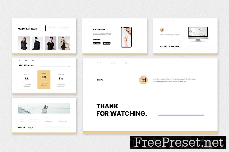 Helvia - Minimal Google Slides Template P26KEFF