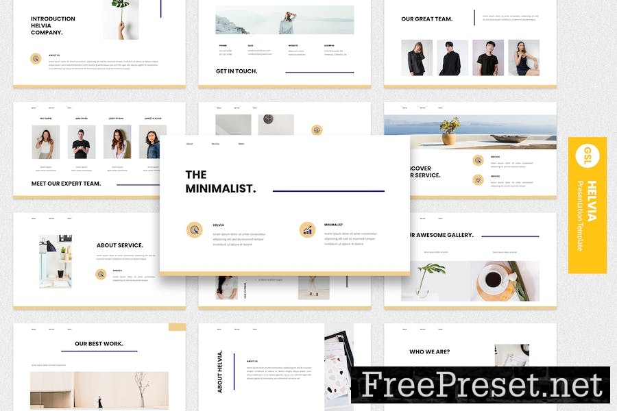 Helvia - Minimal Google Slides Template P26KEFF