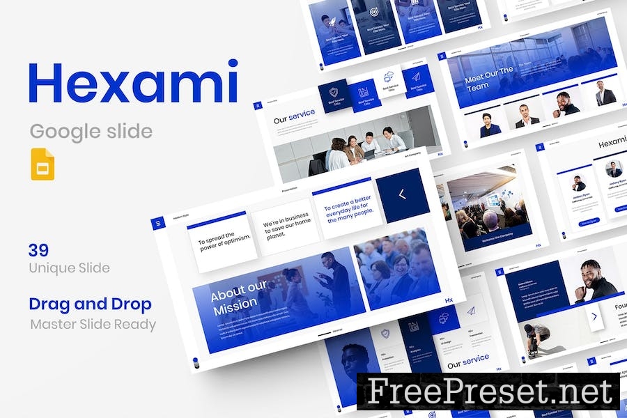 Hexami - Business Google Slide Template EVFL53P