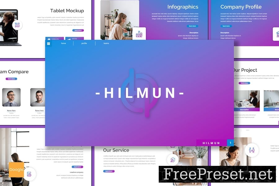 Hilmun - Business Google Slides Template X2EMYU5