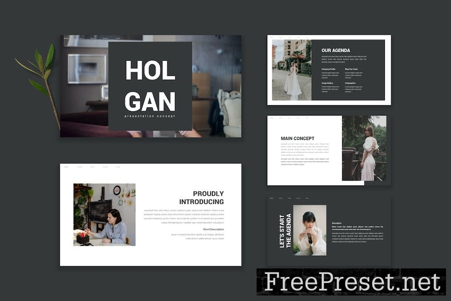 Holgan - Google Slide Template PYL2AP9