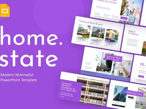 Homestate Real Estate Google Slides Template 6CB474X