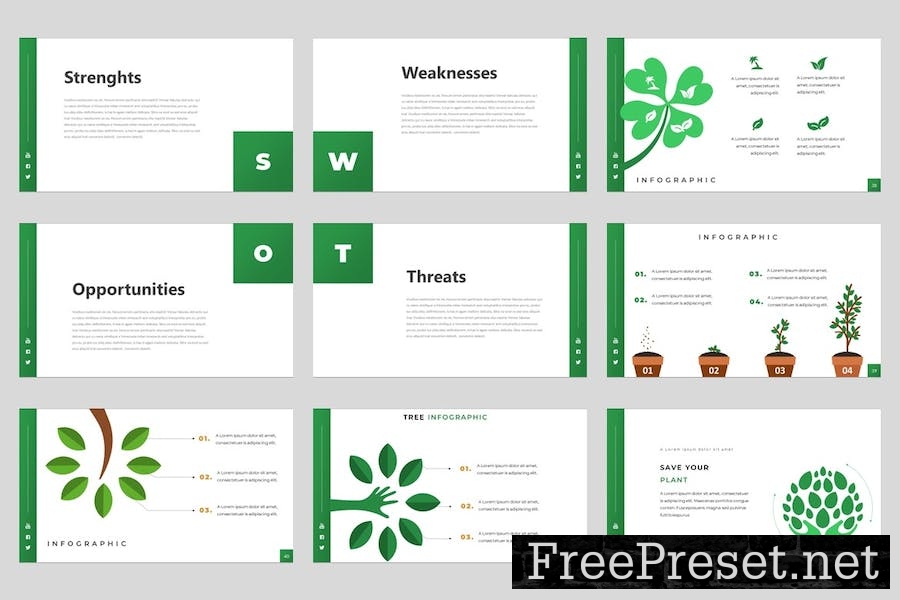 Hosplan Minimalism Tropical Google Slides Template 9QGASXV