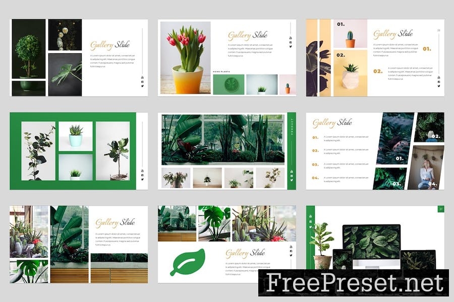 Hosplan Minimalism Tropical Google Slides Template 9QGASXV