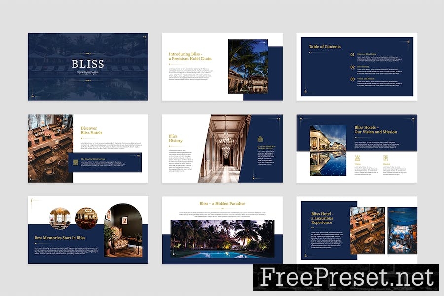 Hotel and Accommodation Slides Template 3KXV5ES