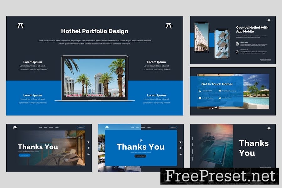 Hotel & Resort Google Slides Template KW9QG4X