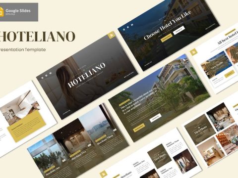 Hoteliano - Luxury Hotel Google Slides Template NL88GXP