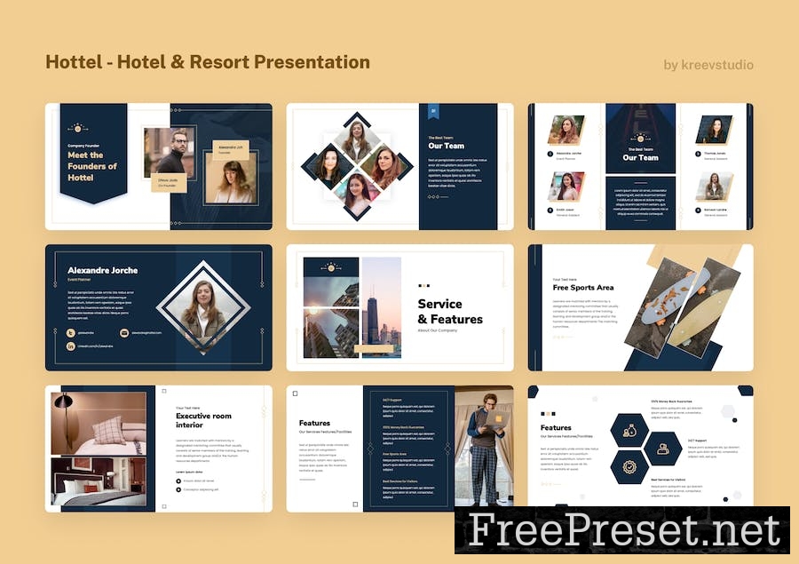 Hottel - Hotel & Resort Google Slides Presentation M9CN3D8