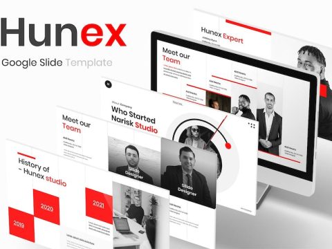 Hunex - Business Google Slide Template 8AZR2VR