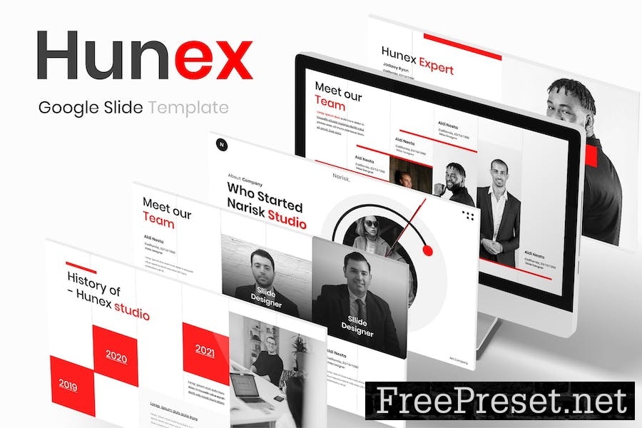 Hunex - Business Google Slide Template 8AZR2VR