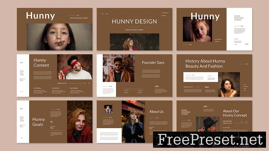 Hunny Business Presentation Google Slide Template MNWDZJZ