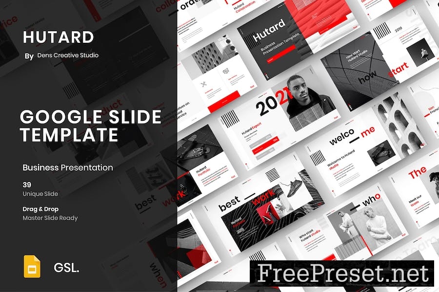 Hutard - Business Google Slide Template F4XF87G