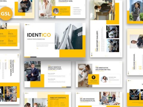 Identico - Company Profile Google Slides Z4CWUJB