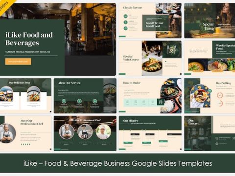 iLike - Green Food and Beverages Google Slides