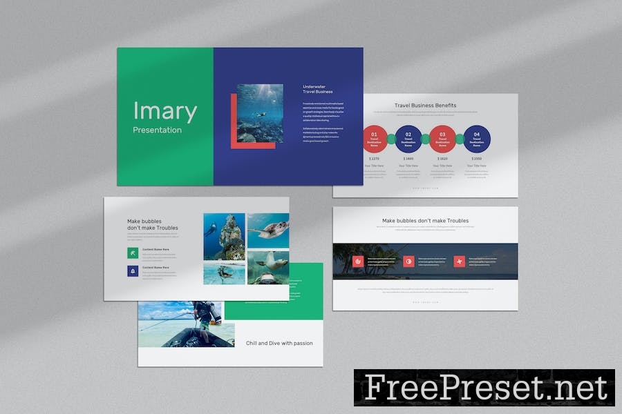 Imary : Underwater Travel Google Slides Template ARXSA73