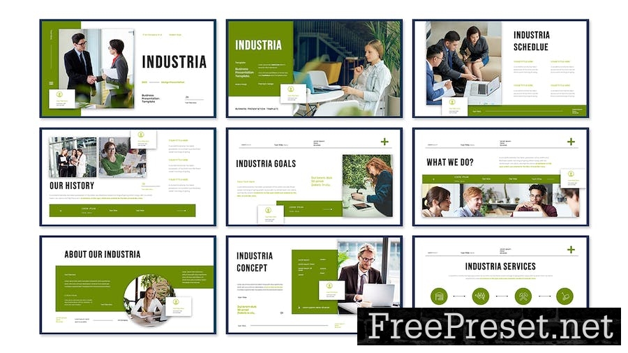 Industria - Business Presentation Google Slide AWMHQX9