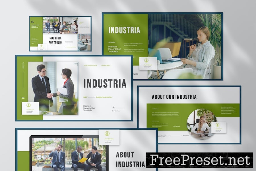 Industria - Business Presentation Google Slide AWMHQX9