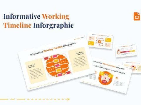 Informative Working TImeline Infographic G-Slides