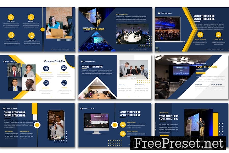 Inpresentation - Business Google Slides Template AC9782Z