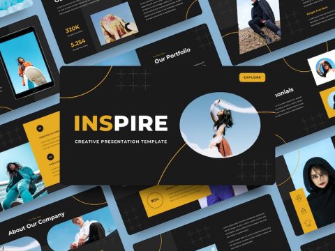 Inspire - Creative Google Slide Template 5DQHDEL