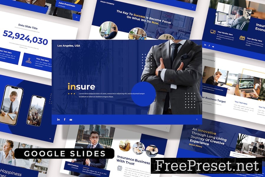 INSURE - Corporate Business Company Google Slides JUMWLT8