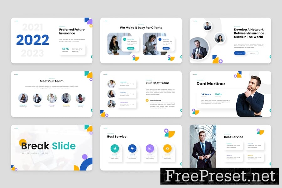 Insurex - Insurance Google Slides Template EF7VX7N