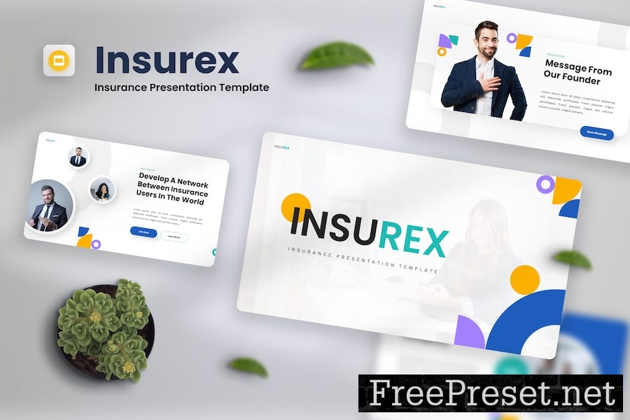 Insurex - Insurance Google Slides Template EF7VX7N