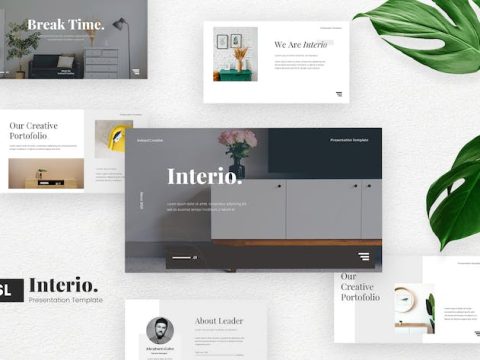 Interio Googleslide Presentation template YSQZ53Q