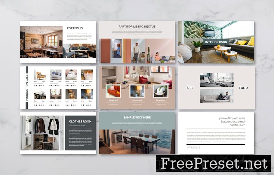 Interior Design Google Slides Presentation 4VS38P7