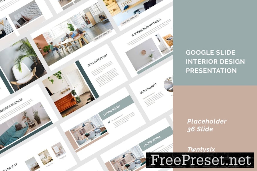 Interior Design Google Slides Presentation 4VS38P7