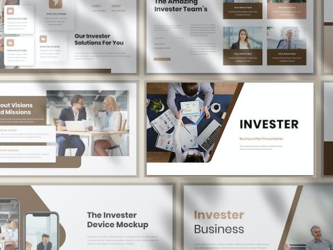 Invester - Business Presentation Google Slide XDEM86H