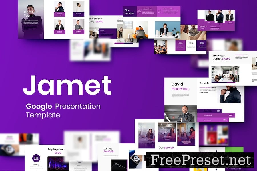 Jamet - Business Google Slide Template 3WUP84Z