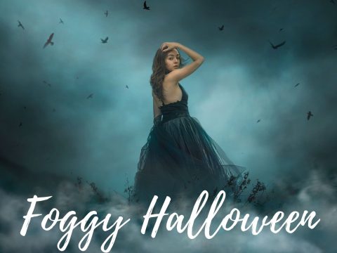 Jessica Drossin - Foggy Halloween Background Overlays