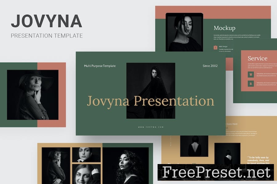 Jovyna - Business Lookbook Google Slides Template XHRUDA5