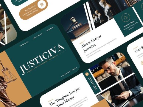 Justiciva - Lawyer Google Slides Template FPPX977