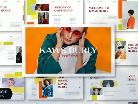 Kaws Burli Google Slides Template 7DUS252