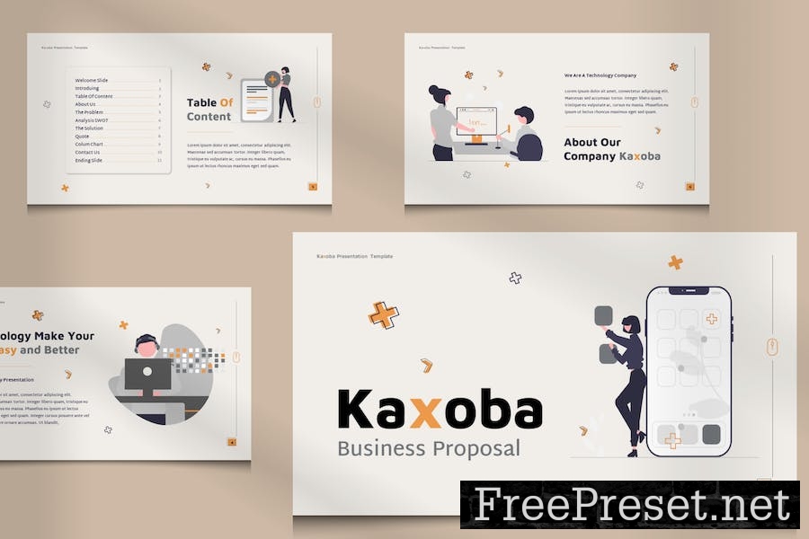 Kaxoba Google Slide Business Proposal Presentation NJBCT5Y