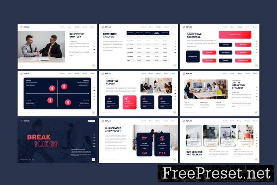 Keplan - Marketing Plan Google Slides Template WZ8XQMC